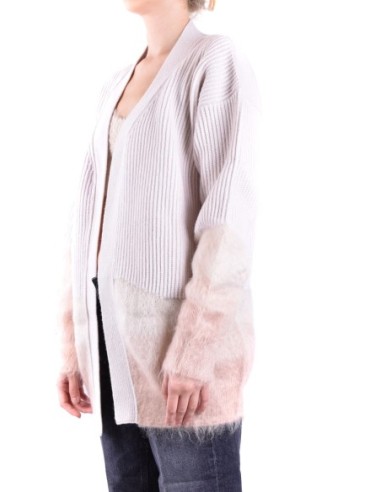 Dondup cardigan blanc femme col V mohair | choixmode.fr
