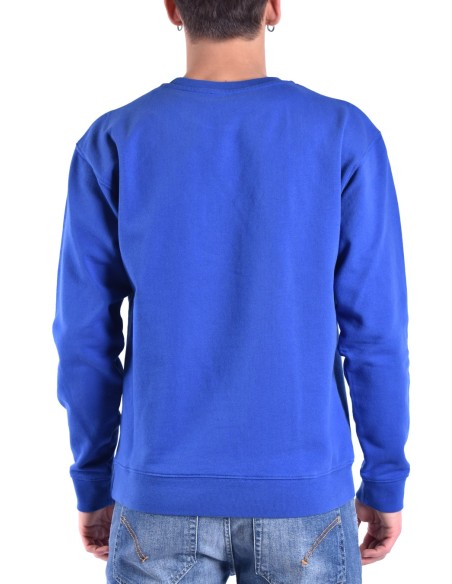 Dondup sweat bleu homme imprimé coton | choixmode.fr