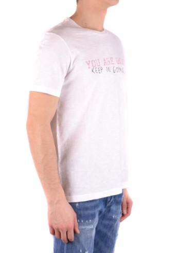 Dondup t-shirt homme blanc imprimé | choixmode.fr