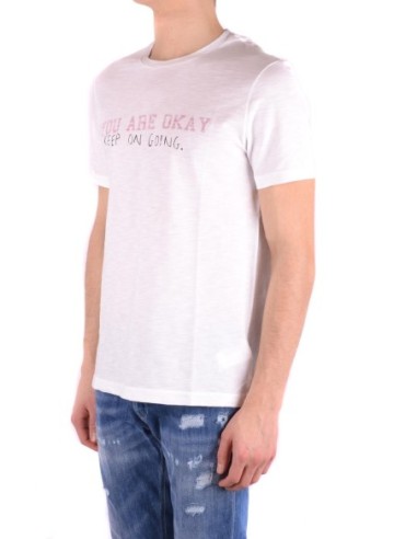 Dondup t-shirt homme blanc imprimé | choixmode.fr