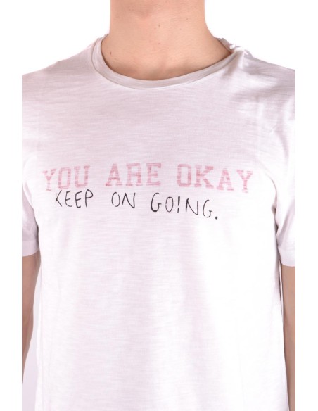 Dondup t-shirt homme blanc imprimé | choixmode.fr