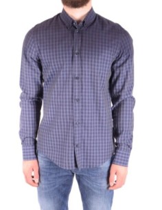 Dondup chemise homme bleue à carreaux | choixmode.fr