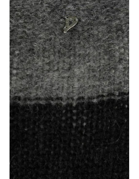 Dondup pull gris rayé femme mohair | choixmode.fr