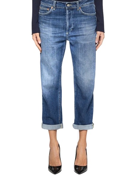 Dondup jean femme bleu effet usé italien | choixmode.fr