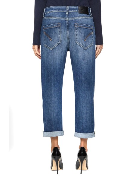 Dondup jean femme bleu effet usé italien | choixmode.fr