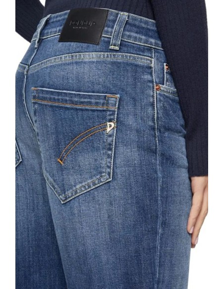 Dondup jean femme bleu effet usé italien | choixmode.fr