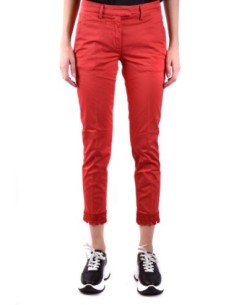 Dondup pantalon rouge femme coupe moderne | choixmode.fr