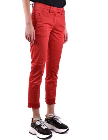 Dondup pantalon rouge femme coupe moderne | choixmode.fr