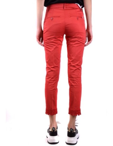 Dondup pantalon rouge femme coupe moderne | choixmode.fr