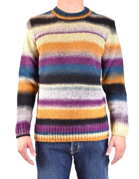 Dondup pull rayé homme laine multicolore | choixmode.fr