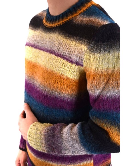 Dondup pull rayé homme laine multicolore | choixmode.fr