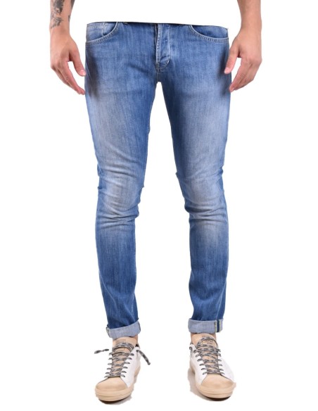 Dondup jean bleu homme effet usé stretch | choixmode.fr