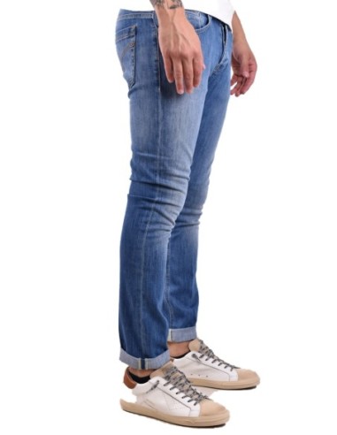Dondup jean bleu homme effet usé stretch | choixmode.fr