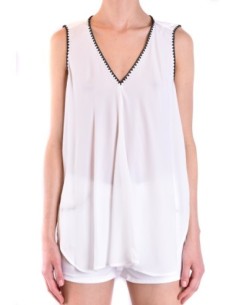 Dondup débardeur blanc femme soie | choixmode.fr
