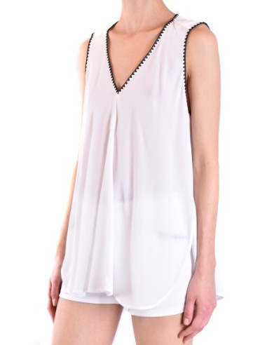 Dondup débardeur blanc femme soie | choixmode.fr