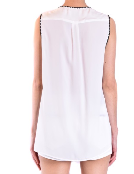 Dondup débardeur blanc femme soie | choixmode.fr