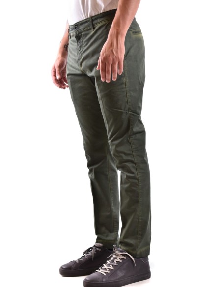 Dondup pantalon vert homme coton | choixmode.fr