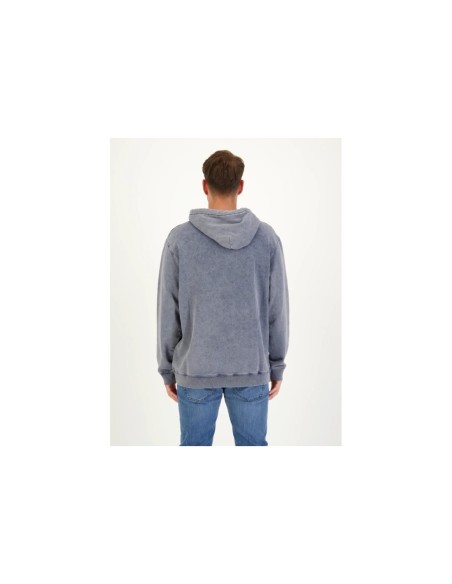 Dondup sweat gris homme capuche imprimé | choixmode.fr