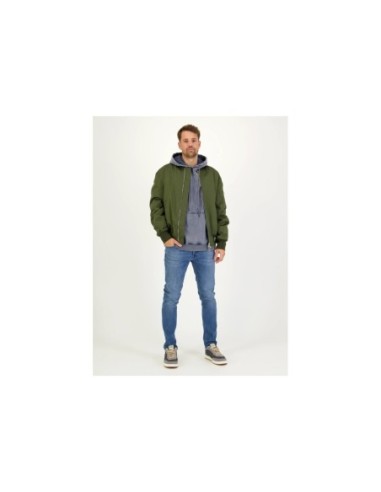 Dondup sweat gris homme capuche imprimé | choixmode.fr