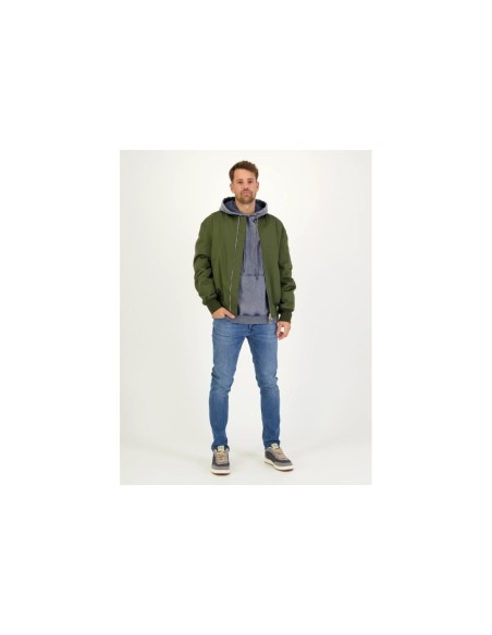 Dondup sweat gris homme capuche imprimé | choixmode.fr