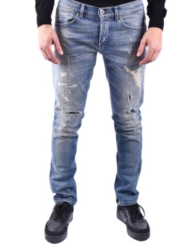 Dondup jean bleu azur homme effet usé | choixmode.fr
