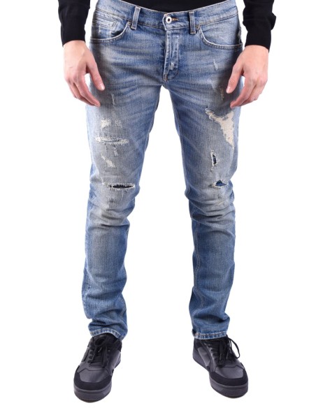 Dondup jean bleu azur homme effet usé | choixmode.fr