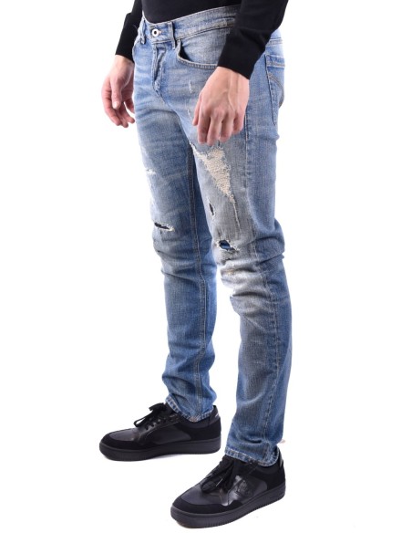 Dondup jean bleu azur homme effet usé | choixmode.fr
