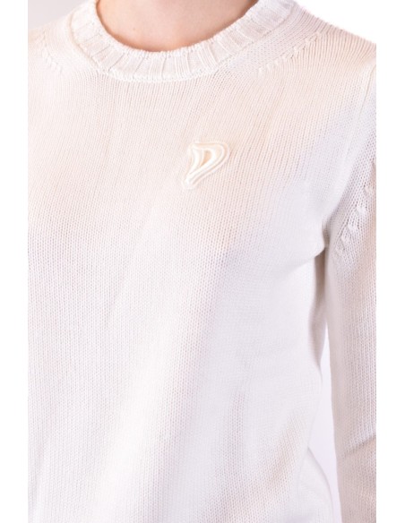 Dondup pull blanc femme laine | choixmode.fr