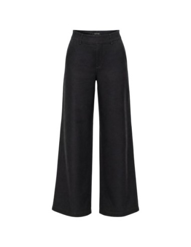 Guess pantalon noir wide leg Bastienne femme | choixmode.fr