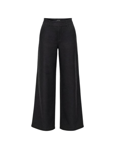 Guess pantalon noir wide leg Bastienne femme | choixmode.fr