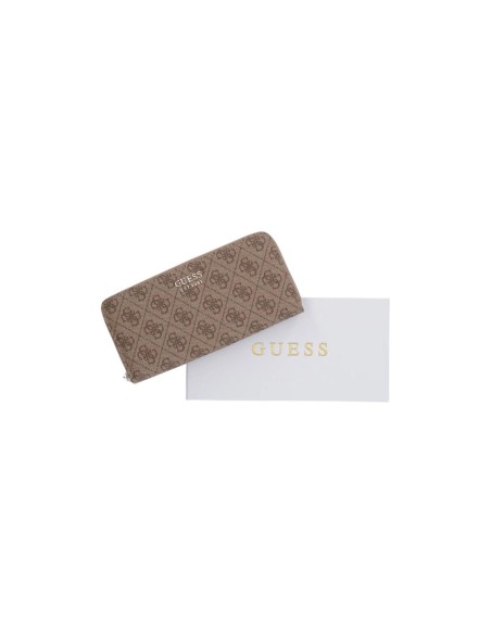 Guess portefeuille beige Brenton femme | choixmode.fr