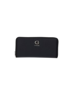 Guess portefeuille noir Lucci zippé femme | choixmode.fr