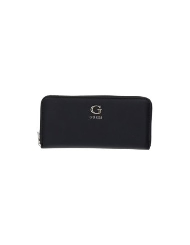 Guess portefeuille noir Lucci zippé femme | choixmode.fr