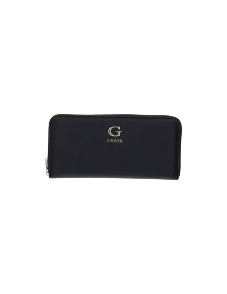 Guess portefeuille noir Lucci zippé femme | choixmode.fr