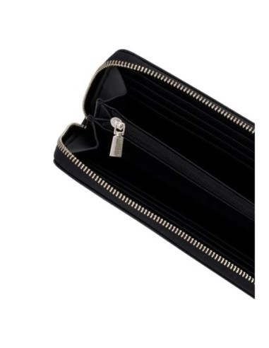 Guess portefeuille noir Lucci zippé femme | choixmode.fr