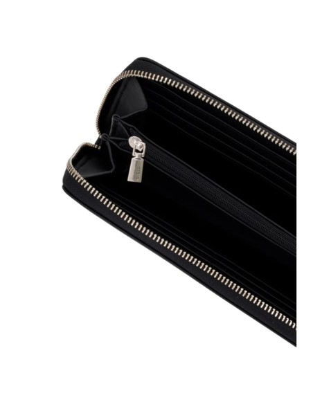 Guess portefeuille noir Lucci zippé femme | choixmode.fr