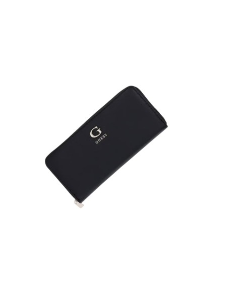 Guess portefeuille noir Lucci zippé femme | choixmode.fr