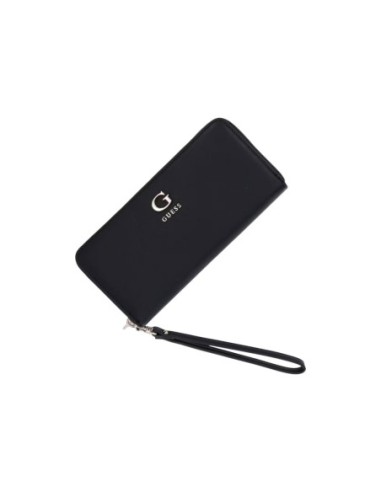 Guess portefeuille noir Lucci zippé femme | choixmode.fr