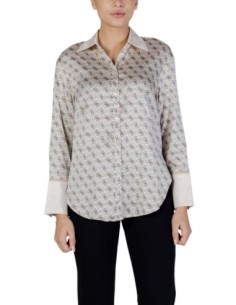 Guess chemise beige imprimée femme Alexandra | choixmode.fr