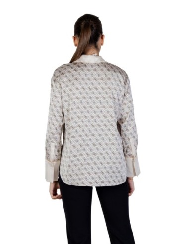 Guess chemise beige imprimée femme Alexandra | choixmode.fr