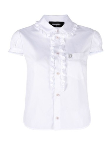 Dsquared2 chemise blanche femme coton | choixmode.fr