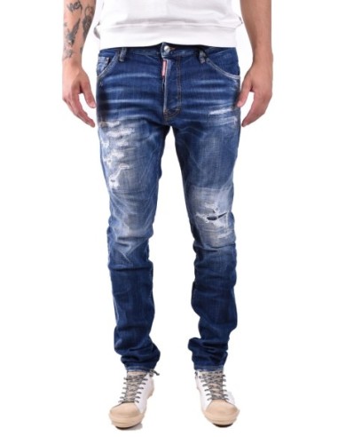 Dsquared2 jean bleu homme effet usé | choixmode.fr