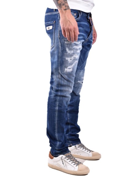 Dsquared2 jean bleu homme effet usé | choixmode.fr