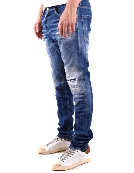 Dsquared2 jean bleu homme effet usé | choixmode.fr