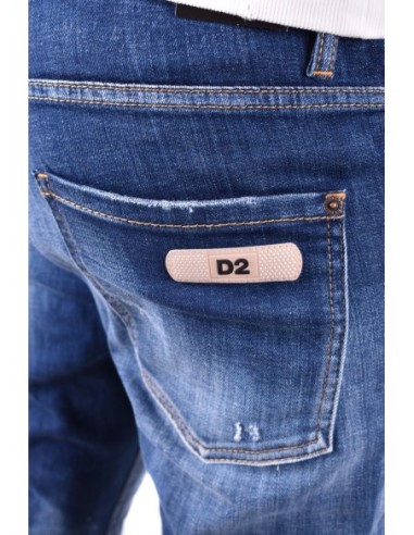 Dsquared2 jean bleu homme effet usé | choixmode.fr