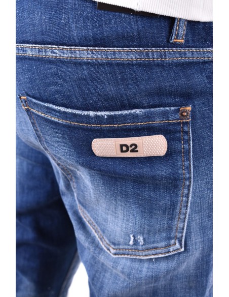 Dsquared2 jean bleu homme effet usé | choixmode.fr