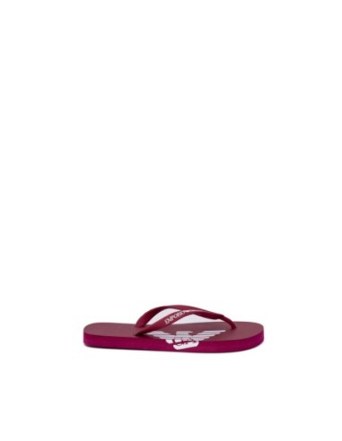 Emporio Armani tongs rouges femme | choixmode.fr