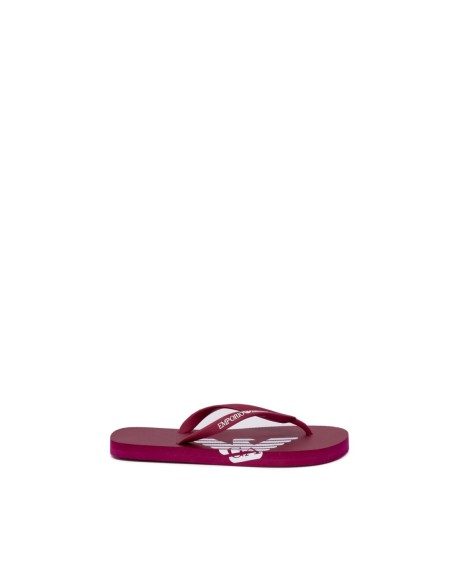 Emporio Armani tongs rouges femme | choixmode.fr