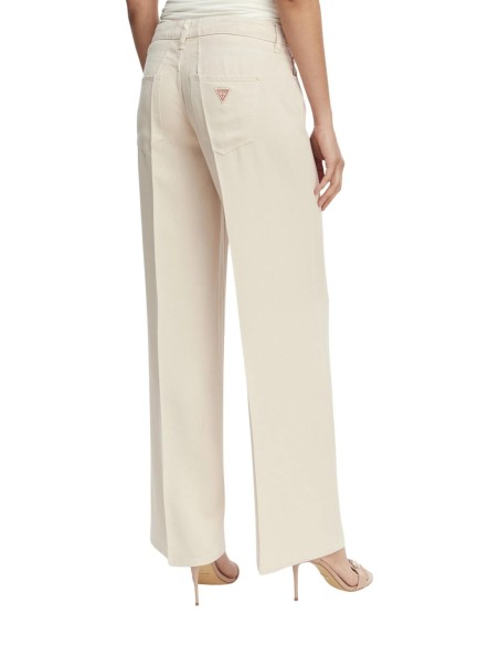 Guess pantalon palazzo beige femme | choixmode.fr