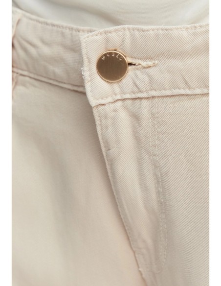 Guess pantalon palazzo beige femme | choixmode.fr